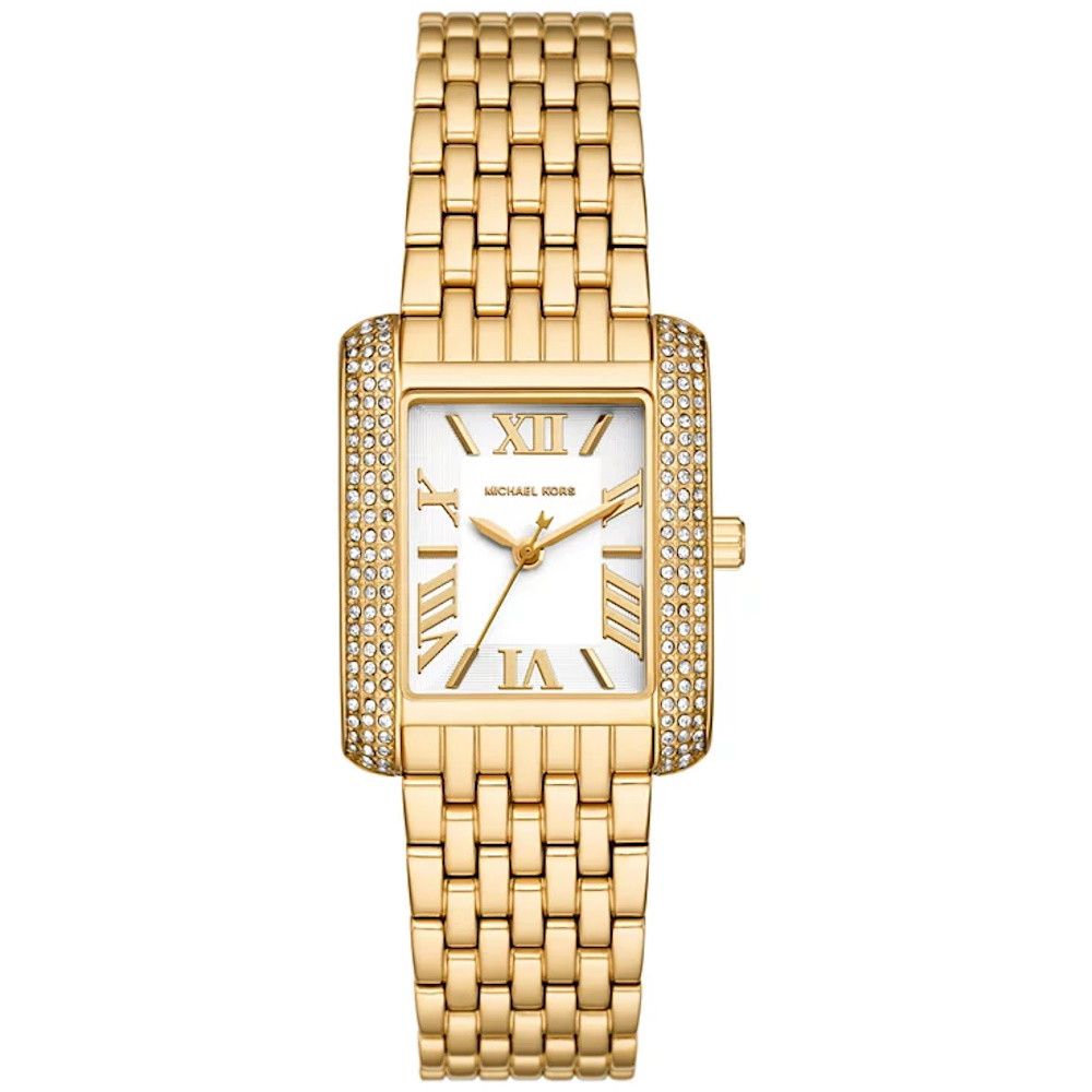 Picture of Michael Kors Petite Emery Pavé Gold-Tone Stainless Steel Watch