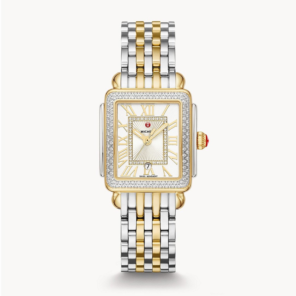 Picture of Michele Deco Madison Mid Two-Tone Diamond Watch
