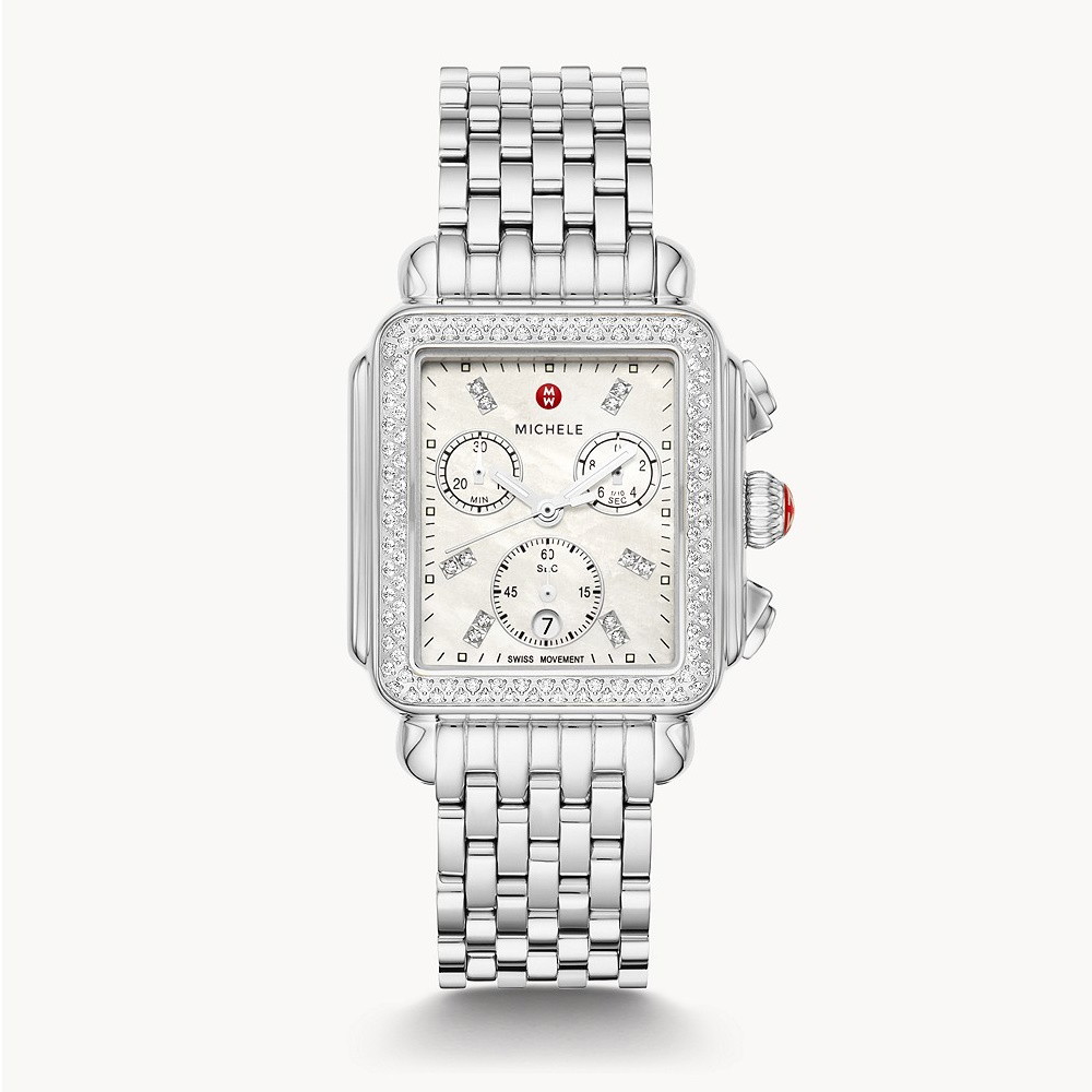 Picture of Michele Deco Stainless Steel Diamond Watch