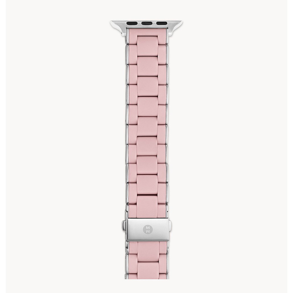 Picture of Michele Pink Steel Apple Watch Band - 38/40/41 & 42/44/45mm
