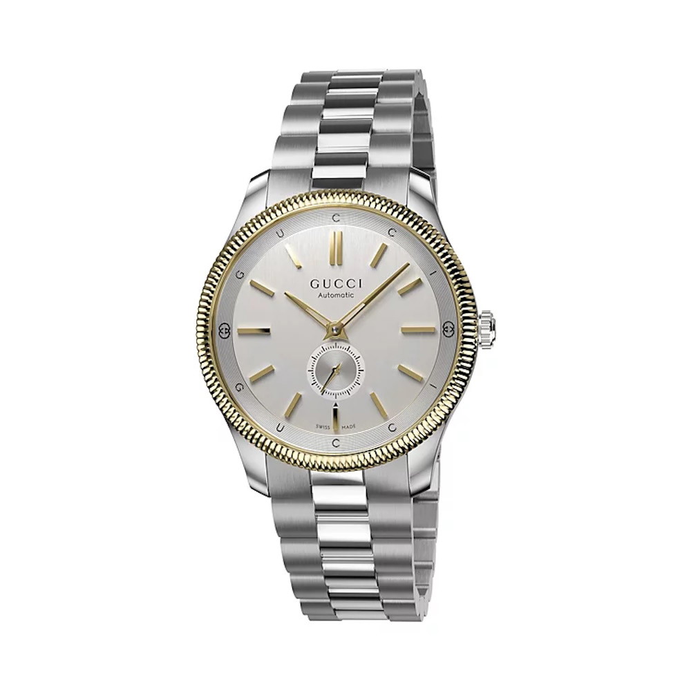Picture of Gucci G-Timeless 40mm Two-Tone Watch with Silver Dial