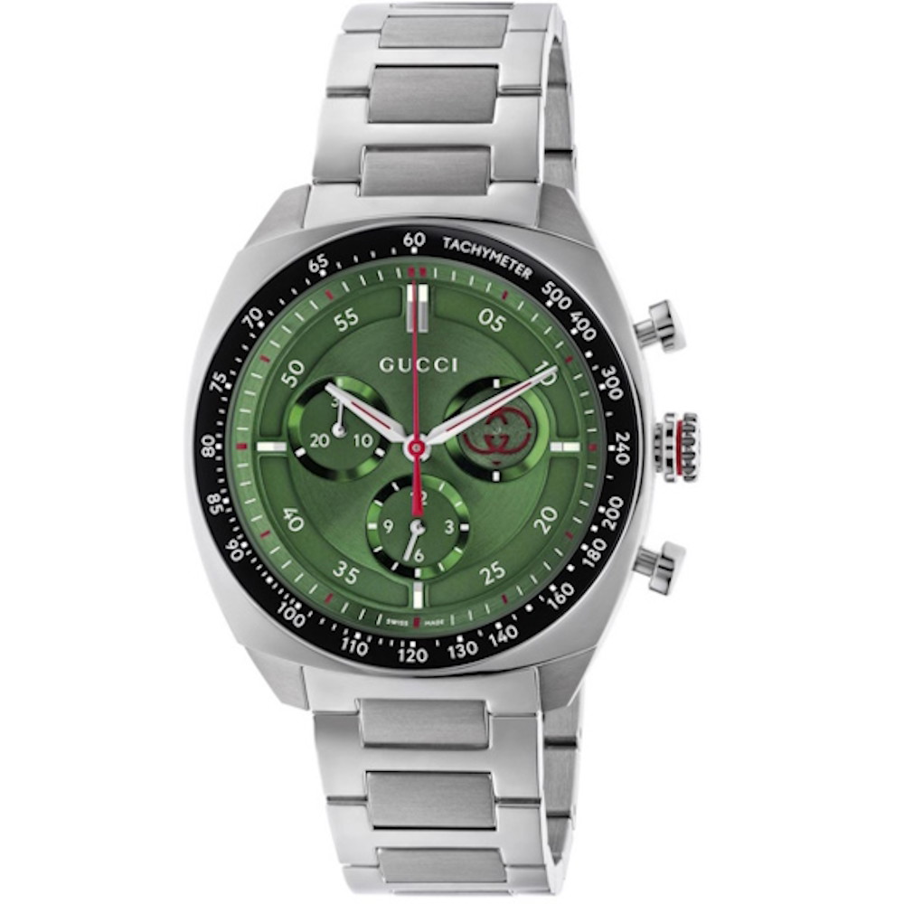 Picture of Gucci Interlocking 41mm Stainless Steel Watch with Green Dial