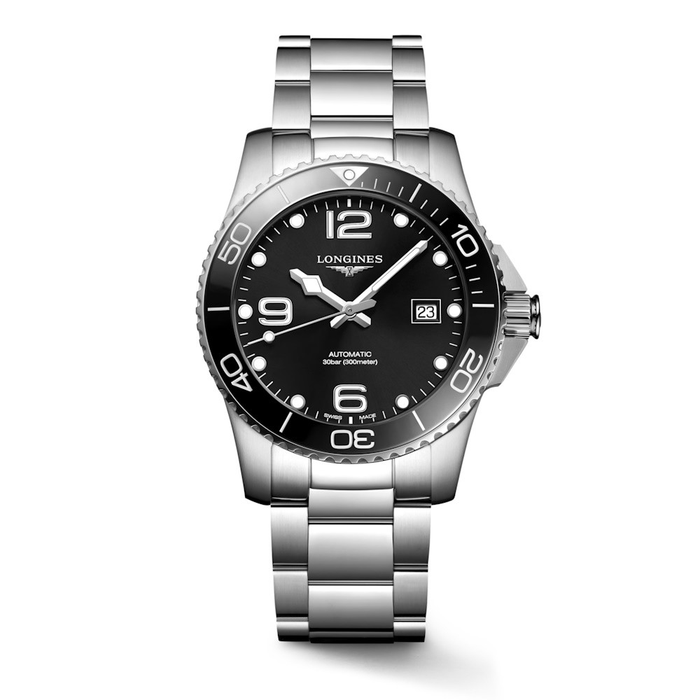 Picture of Longines Hydroconquest 39mm Watch with Black Bezel