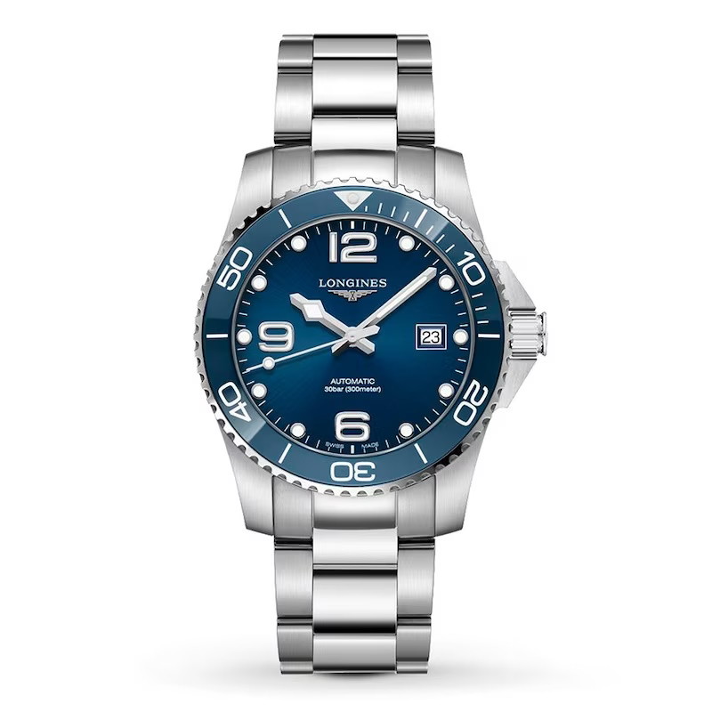 Picture of Longines Hydroconquest 39mm Watch with Blue Bezel
