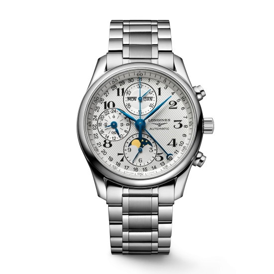 Picture of Longines Master Chrono Stainless Steel Watch with Silver Dial