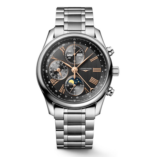 Picture of Longines Master Collection Chrono Moonphase Steel Watch