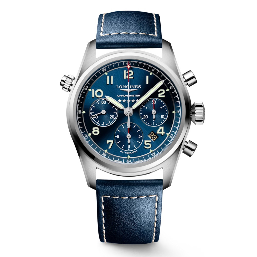 Picture of Longines Spirit Chrono 42mm Watch with Blue Strap