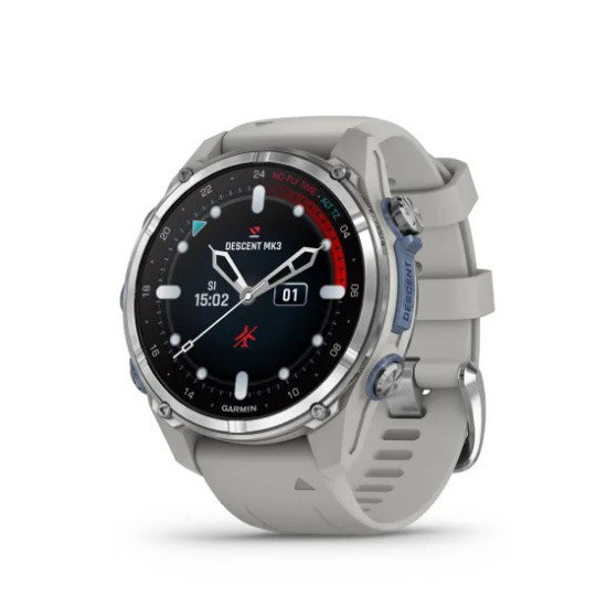 Picture of Garmin 43mm Descent Mk3 Dive Computer - Steel/Fog Gray