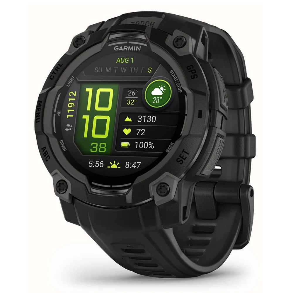 Picture of Garmin 45mm Instinct 3 AMOLED Smartwatch - Black w/Black Band