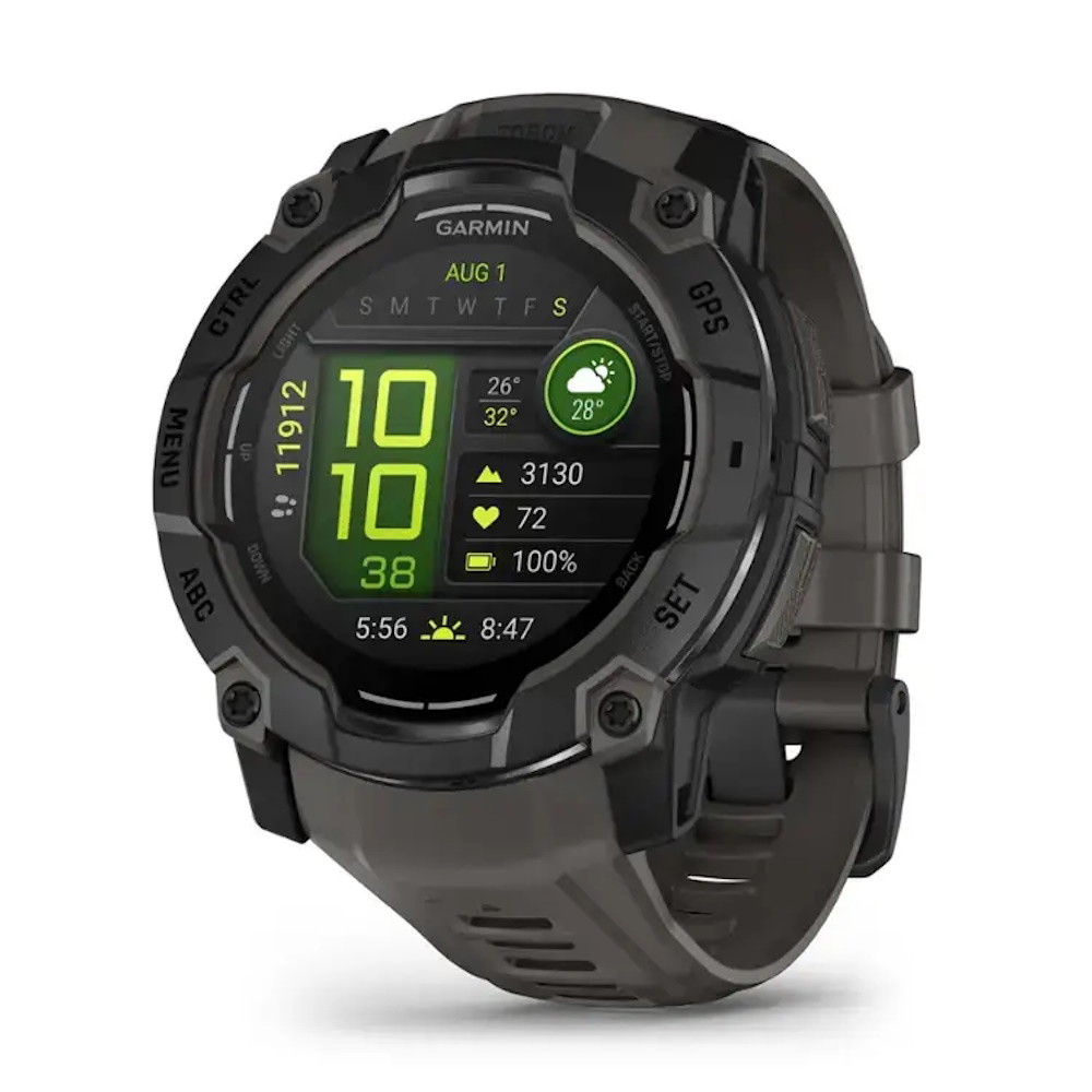 Picture of Garmin 50mm Instinct 3 AMOLED Smartwatch-Black w/Charcoal Band