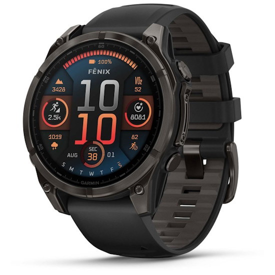 Picture of Garmin fenix 8 AMOLED - Sapphire, Carbon Gray DLC Titanium