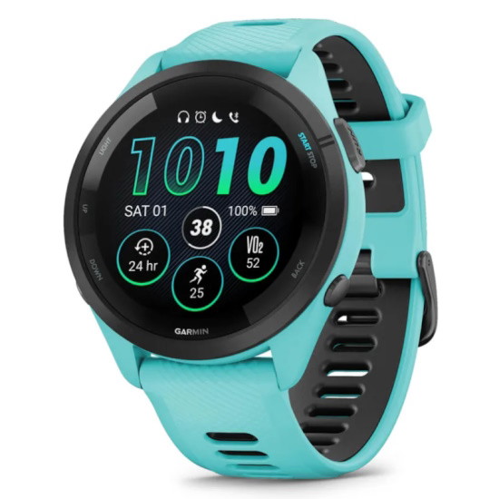 Picture of Garmin Forerunner 265 Running Watch - Aqua/Black