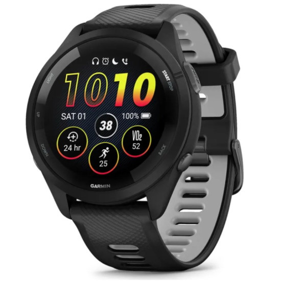 Picture of Garmin Forerunner 265 Running Watch - Black/Powder Gray