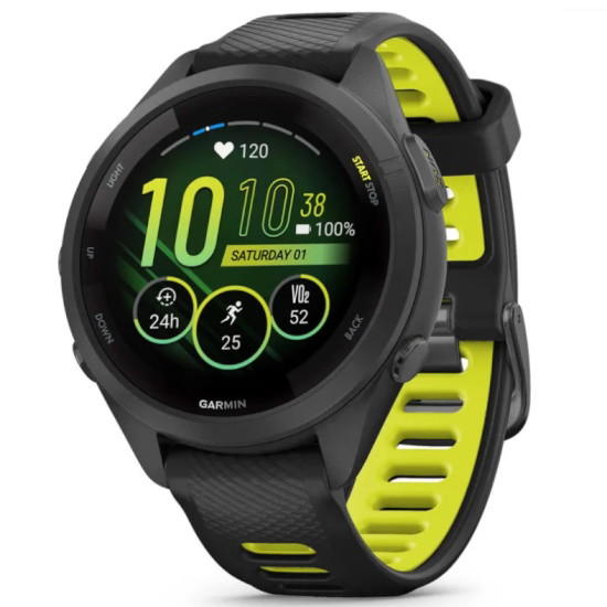 Picture of Garmin Forerunner 265S Running Watch - Black/Amp Yellow