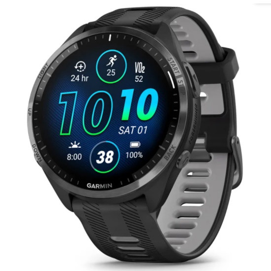 Picture of Garmin Forerunner 965 Running Watch - Black/Powder Gray