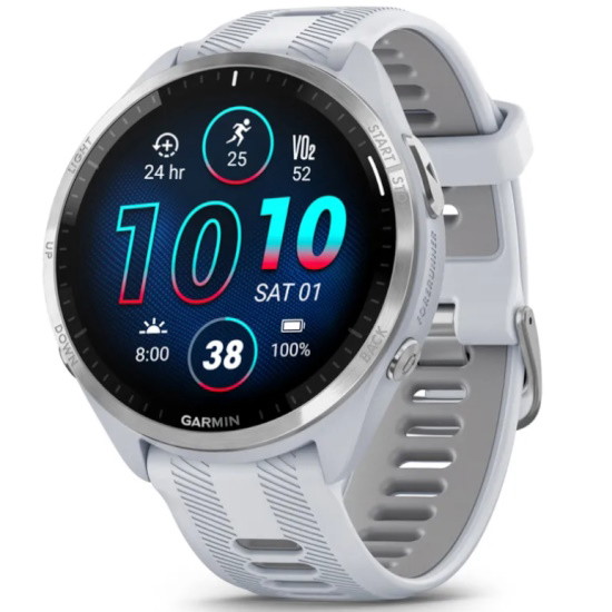 Picture of Garmin Forerunner 965 Running Watch - Whitestone/Powder Gray
