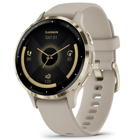 Picture of Garmin Venu 3S Fitness Watch - French Gray/Soft Gold
