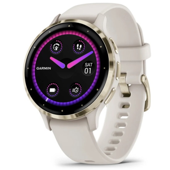 Picture of Garmin Venu 3S Fitness Watch - Ivory/Soft Gold