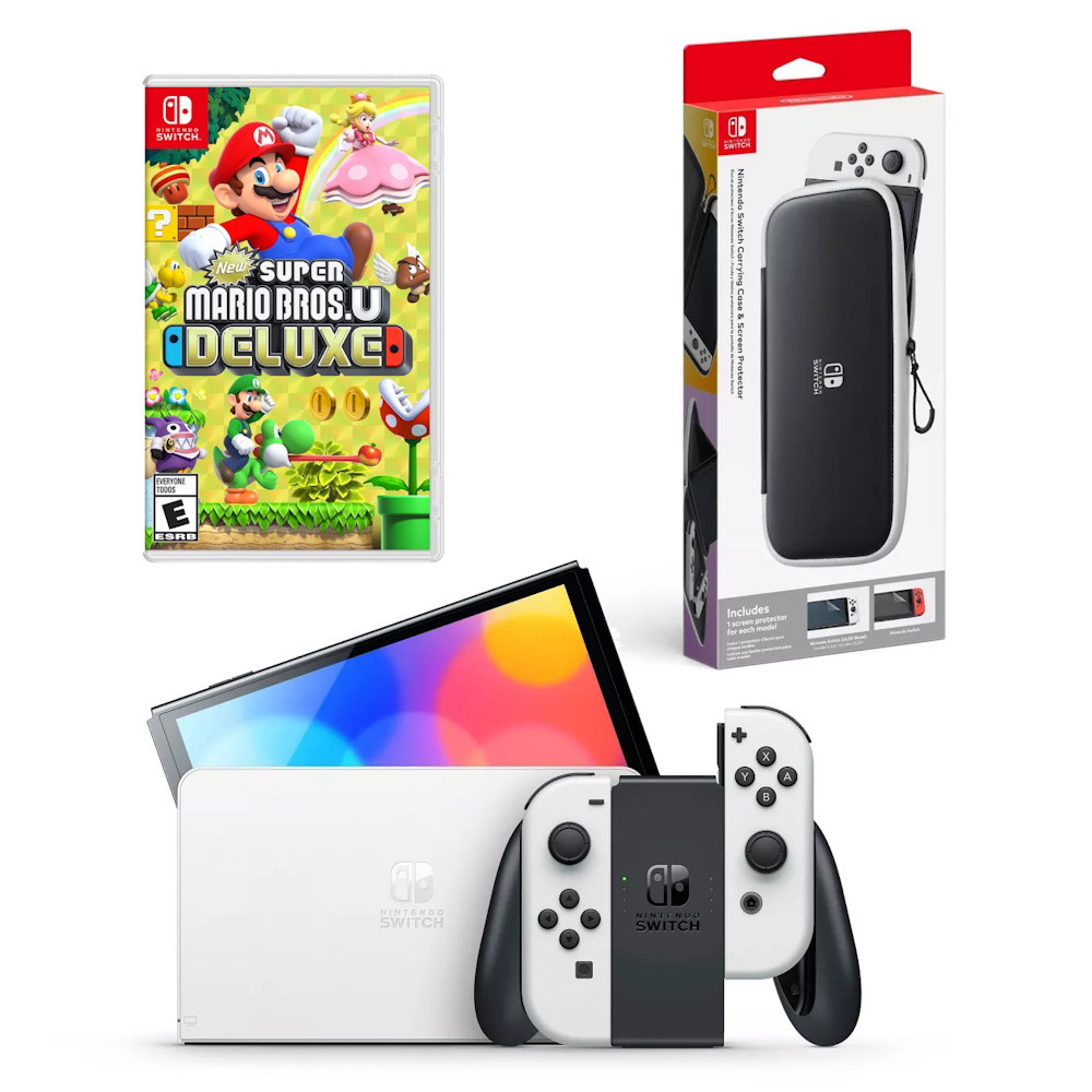 Picture of Nintendo Switch OLED with Game & Case
