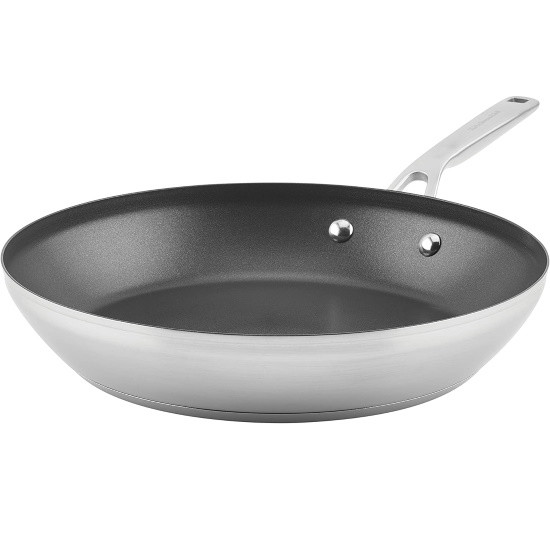 Picture of KitchenAid 3-Ply 12'' Stainless Steel Nonstick Frying Pan