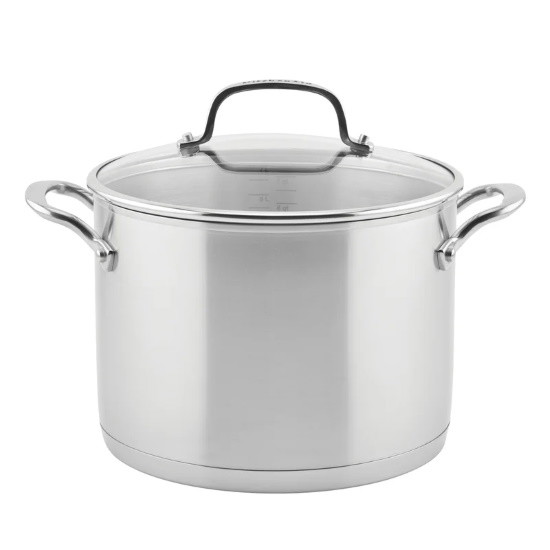 Picture of KitchenAid 3-Ply 8-Qt. Stainless Steel Covered Stockpot