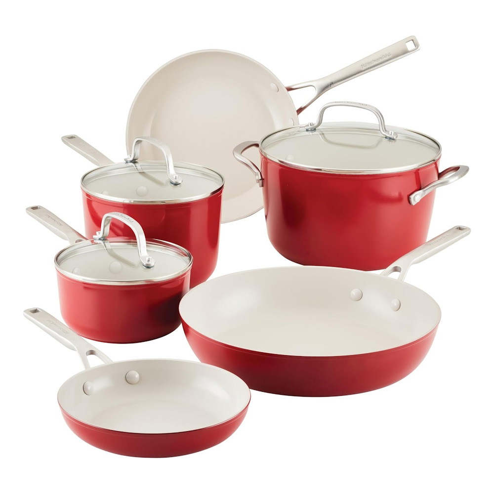 Picture of Kitchenaid 9-Piece Hard-Anodized Ceramic Cookware Set