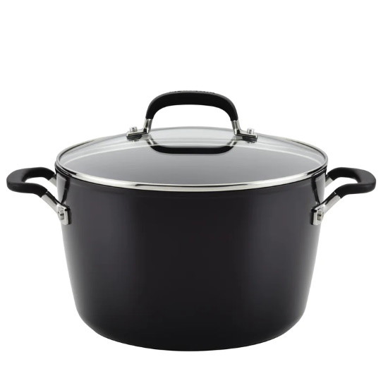 Picture of KitchenAid Forged Hard Anodized 8-Qt. Covered Stockpot