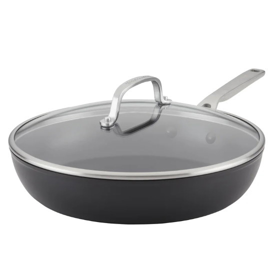 Picture of KitchenAid Hard Anodized Induction 12.25'' Covered Frying Pan
