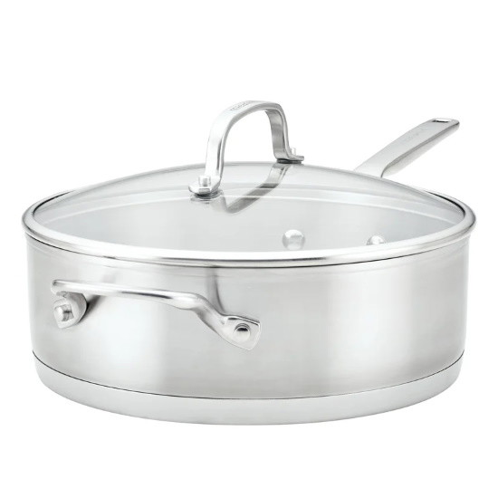 Picture of KitchenAid Stainless Steel 3-Ply 4.5Qt. Covered Deep Saute Pan