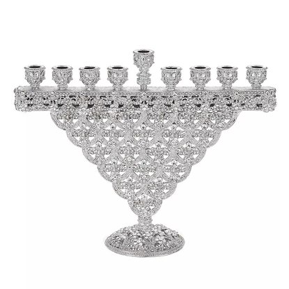 Picture of Olivia Riegel Silver Crystal Sinclair Menorah
