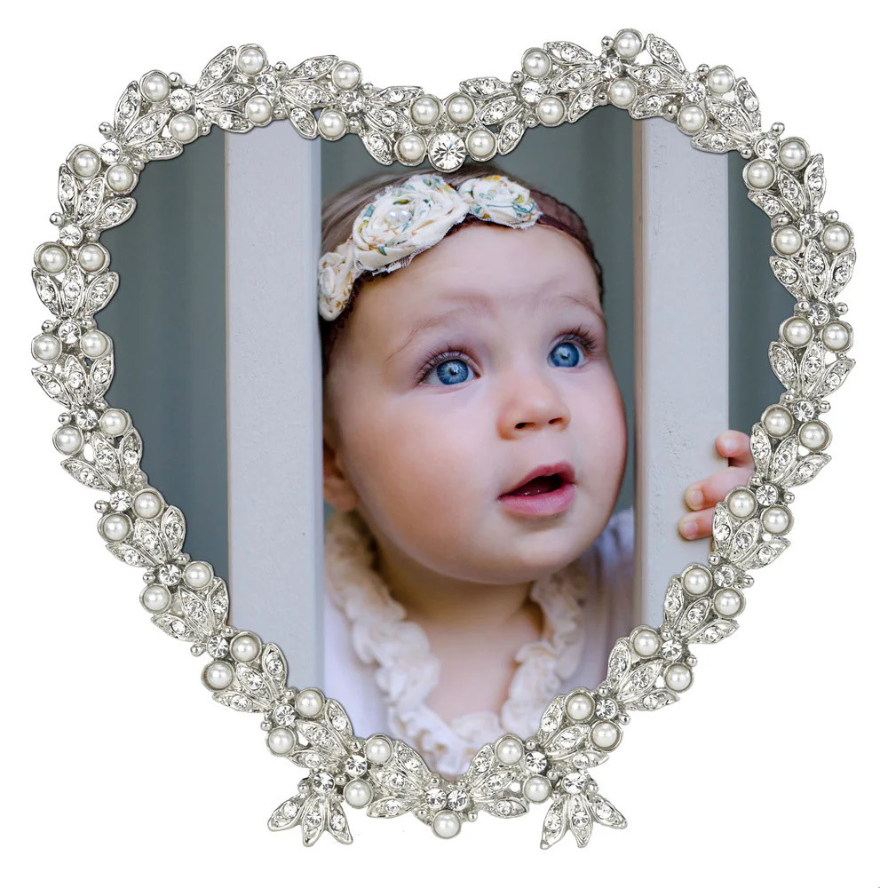 Picture of Olivia Riegel Contessa Heart 3-1/2'' Frame - Silver