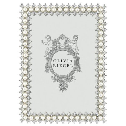 Picture of Olivia Riegel Crystal & Pearl 5'' x 7'' Frame - Silver