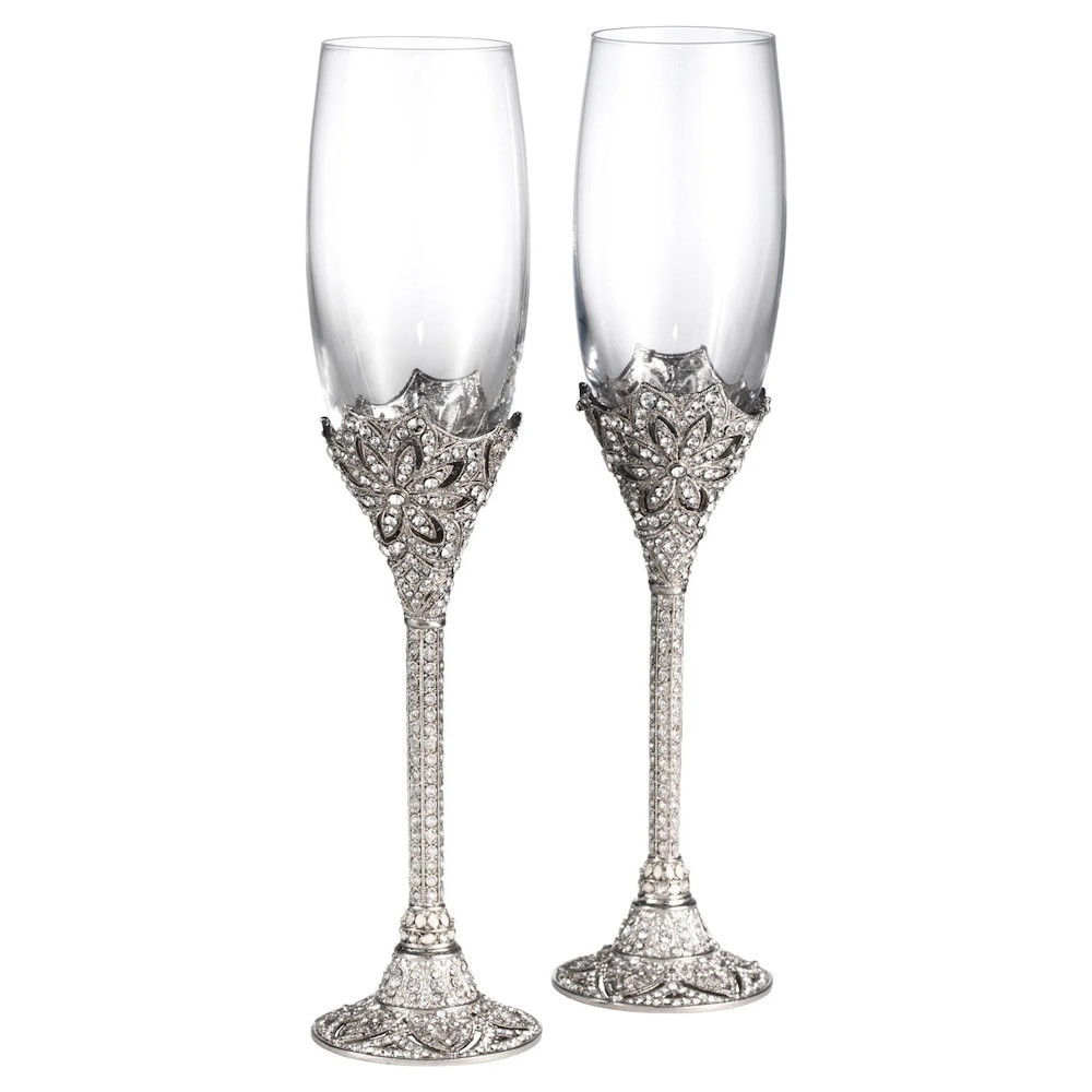 Picture of Olivia Riegel Set of Two Windsor Flutes - Silver