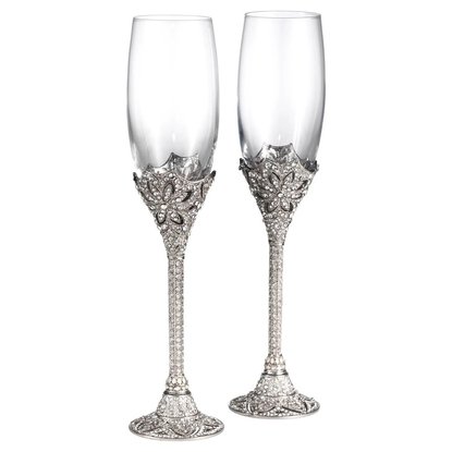 Picture of Olivia Riegel Set of Two Windsor Flutes - Silver