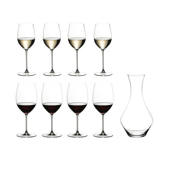 Picture of Riedel Magnum Decanter with 4 Cabernet & 4 Chardonnay Glasses