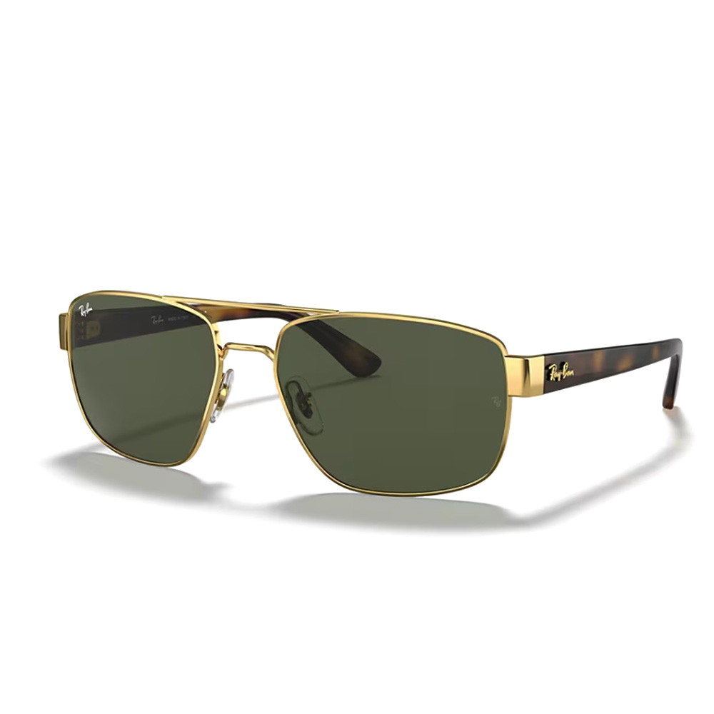 Picture of Ray-Ban RB3663 Sunglasses-Arista Gold Frame/Green Lenses