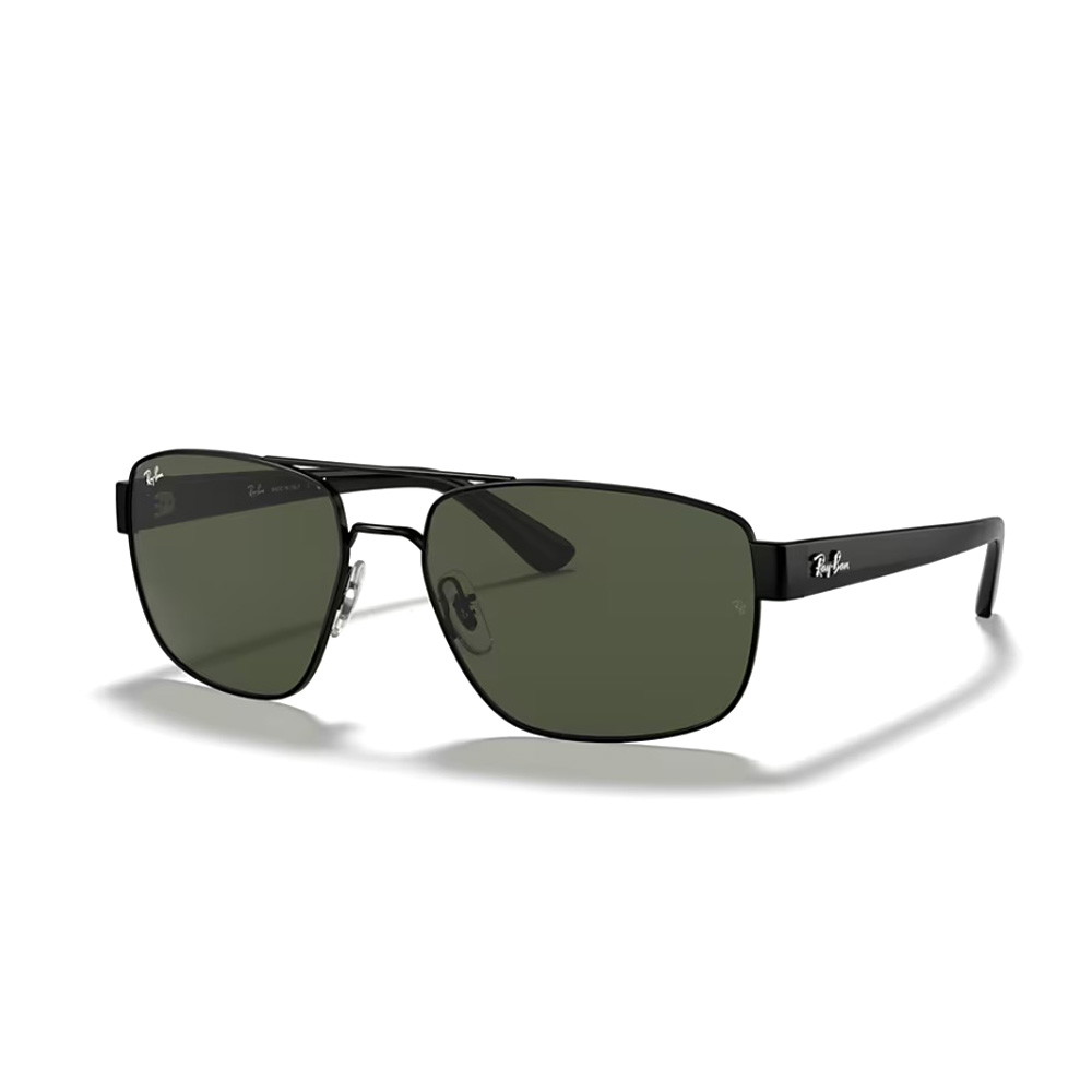 Picture of Ray-Ban RB3663 Sunglasses-Black Frame/Green Lenses