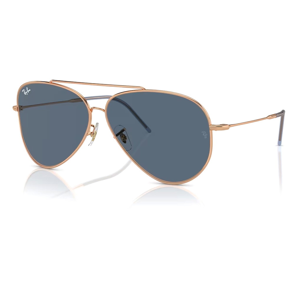 Picture of Ray-Ban Aviator Reverse Sunglasses - Rose Gold/Dark Blue