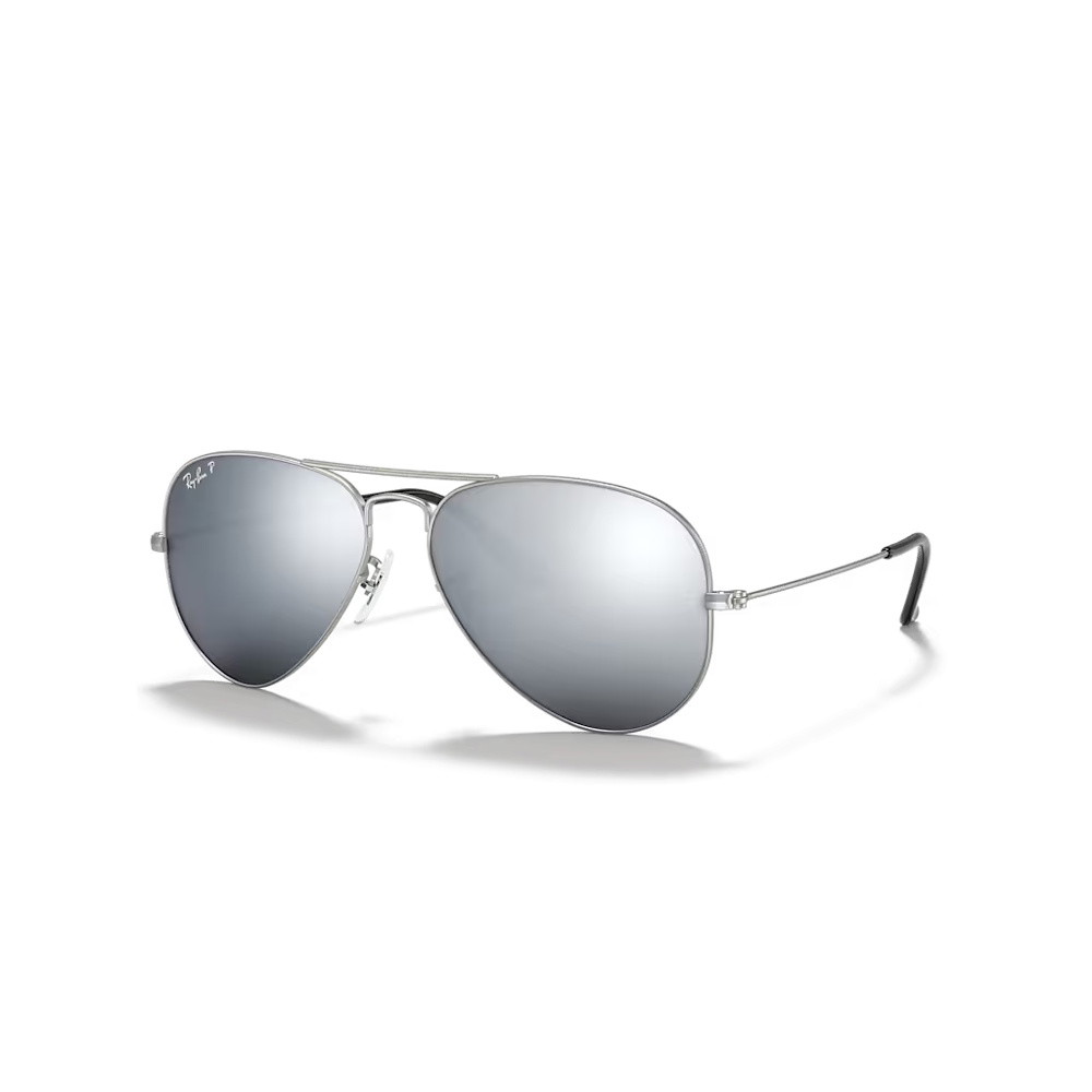 Picture of Ray-Ban Aviator Silver Frame - Polarized Silver Mirror