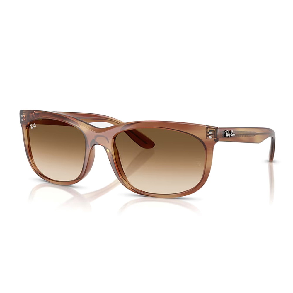 Picture of Ray-Ban Balorette Sunglasses-Striped Brown Frame/Brown Lenses