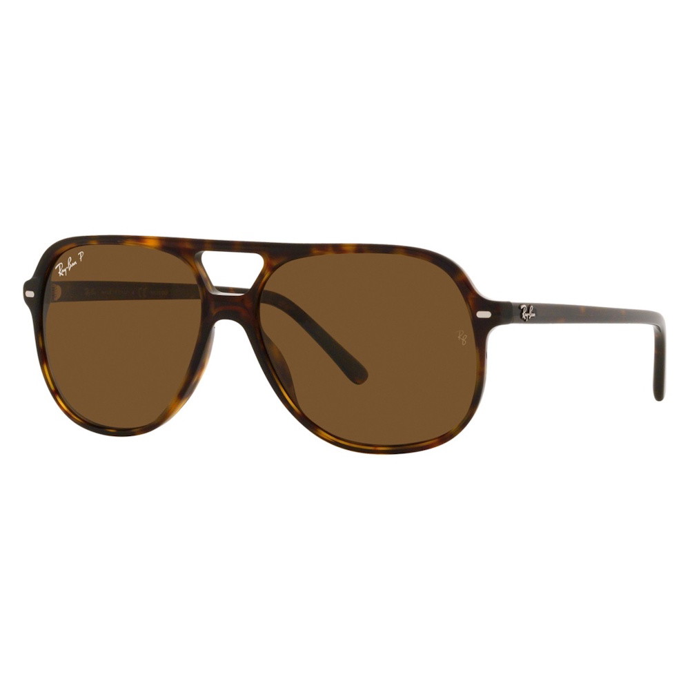 Picture of Ray-Ban Bill Polished Havana Frame with Brown Polarized Lens