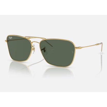 Picture of Ray-Ban Caravan Reverse Sunglasses - Gold/Dark Green