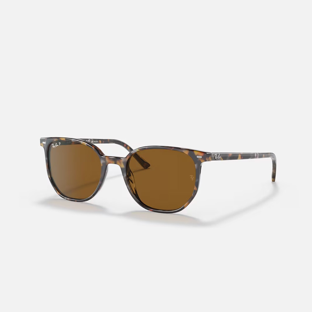 Picture of Ray-Ban Elliot Sunglasses-Havana Brown Frame/Brown Polarized