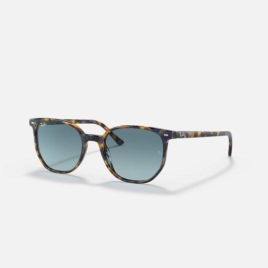 Picture of Ray-Ban Elliot Sunglasses-Yellow/Blue Havana Frame/Blue Lenses