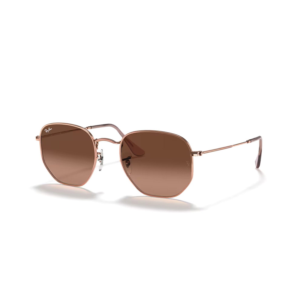 Picture of Ray-Ban Hexagonal Sunglasses-Copper Frame/Brown Grad Lenses