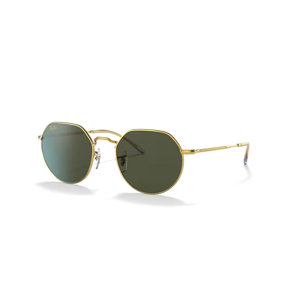 Picture of Ray-Ban Jack Sunglasses - Gold Frame/Green Lenses
