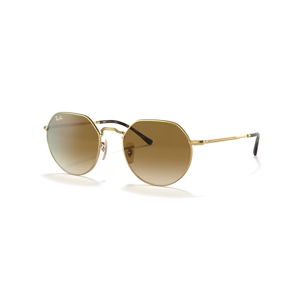 Picture of Ray-Ban Jack Sunglasses-Arista Gold Frame/Brown Grad Lenses