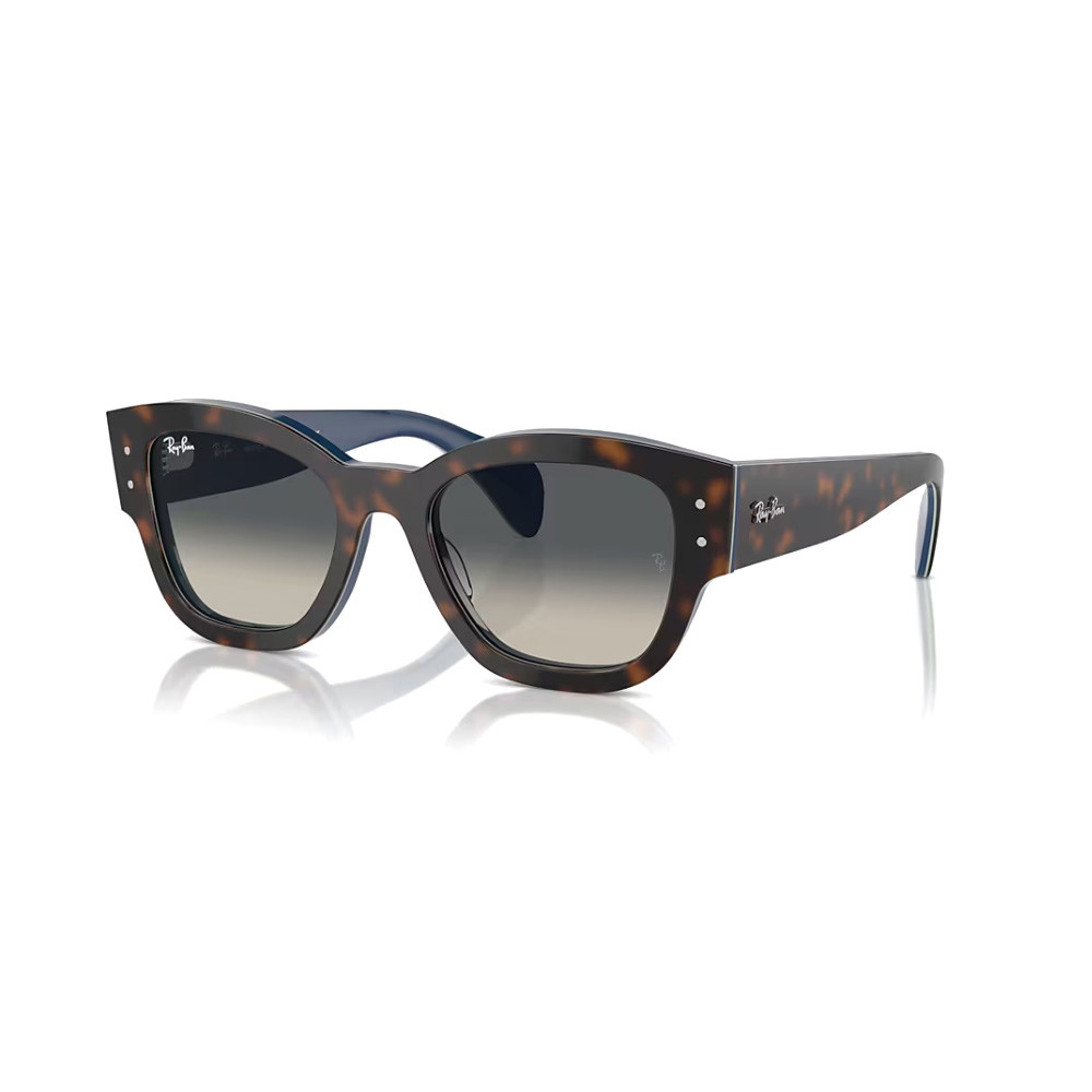 Picture of Ray-Ban Jorge Sunglasses-Havana Grey/Blue Frame/Grey Lenses