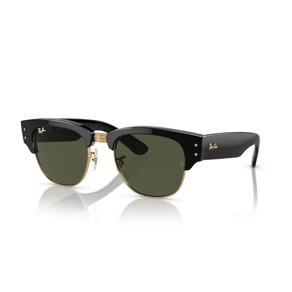 Picture of Ray-Ban Mega Clubmaster Black/Gold - G15 Green Lens