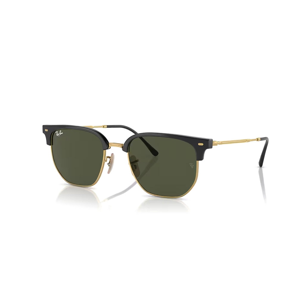 Picture of Ray-Ban New Clubmaster Sunglasses-Black/Gold Frame/Green Lense